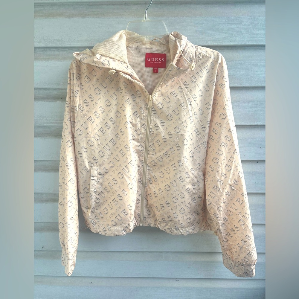 Guess Los Angeles wind breaker jacket/coat size Large
